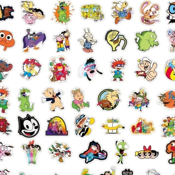 Over 45 Nickelodeon 90s Cartoon Stickers - Picture 4 of 10